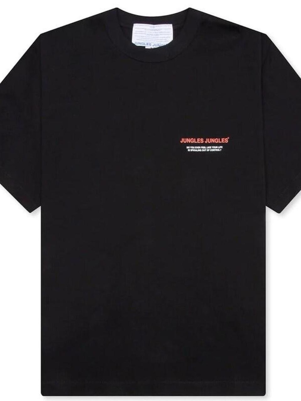 Jungles Jungles Black Short Sleeve Logo T‑Shirt